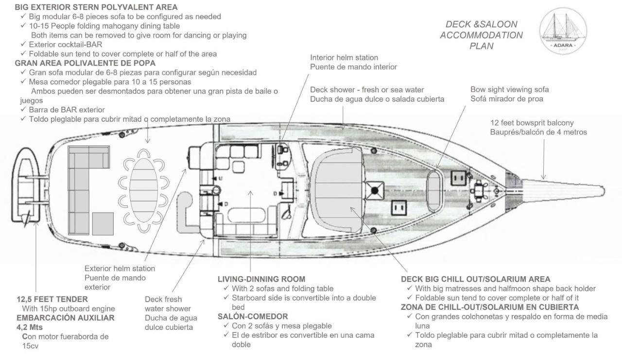 Adara Yacht - Big Turkish Gulet Botel *