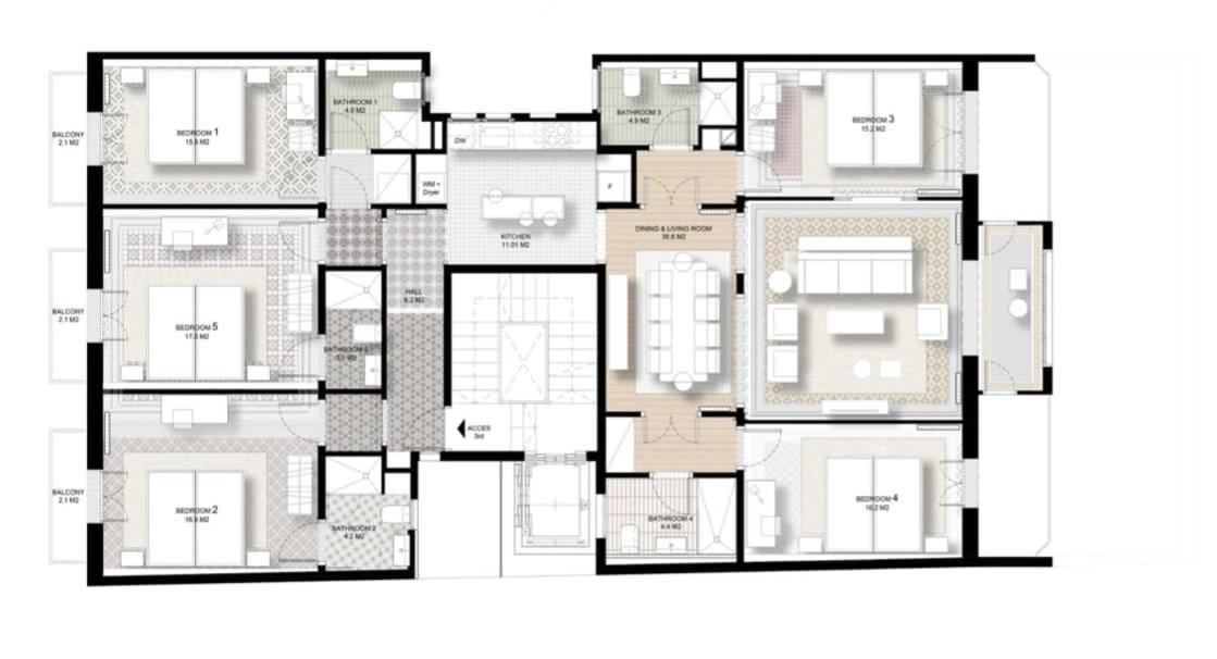 Apartamento Amazing 5 Bedrooms 5 Bathrooms By Plaza Catalunya Barcelona