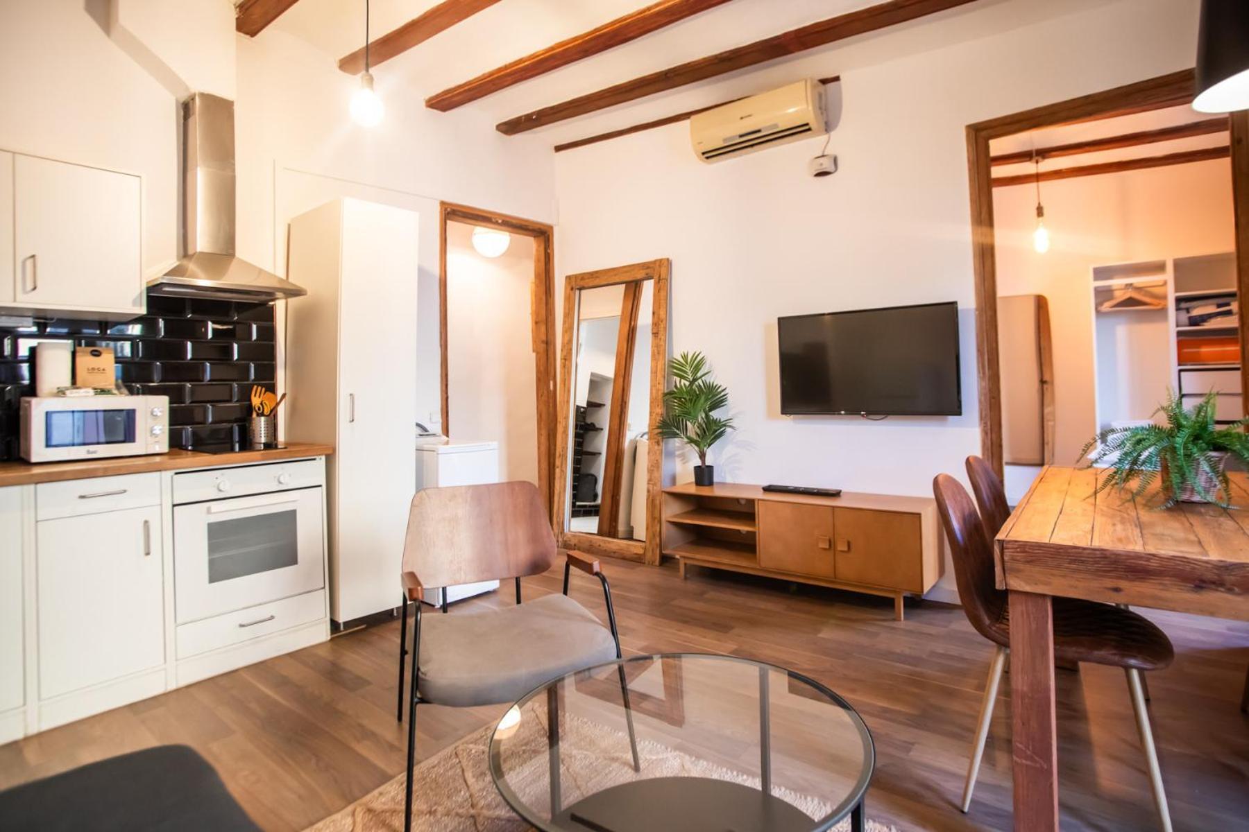 32ros1063- Brand New 1 Bedroom Flat In Paralel Barcelona