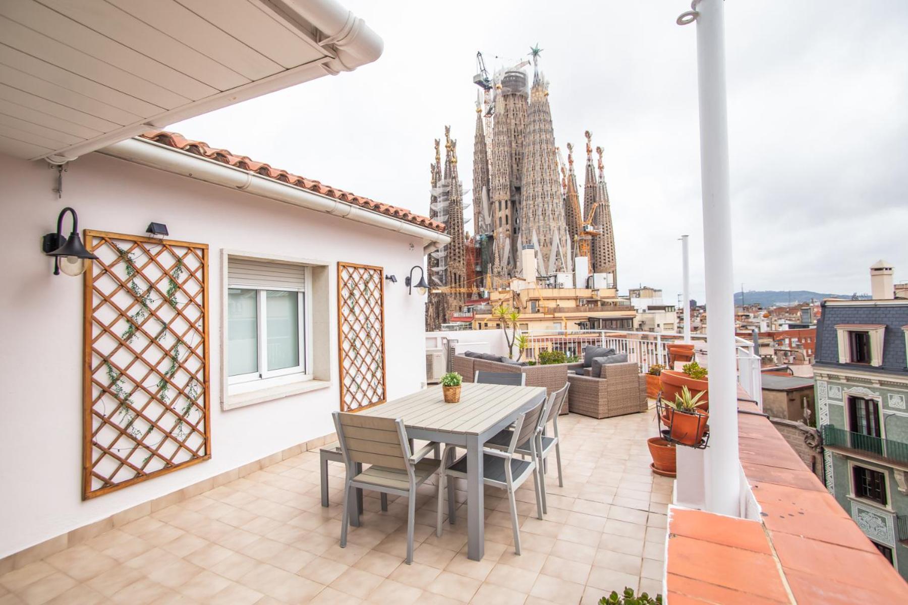 A1mar1023 Breathtaking Rooftop In Sagrada Familia Apartamento *