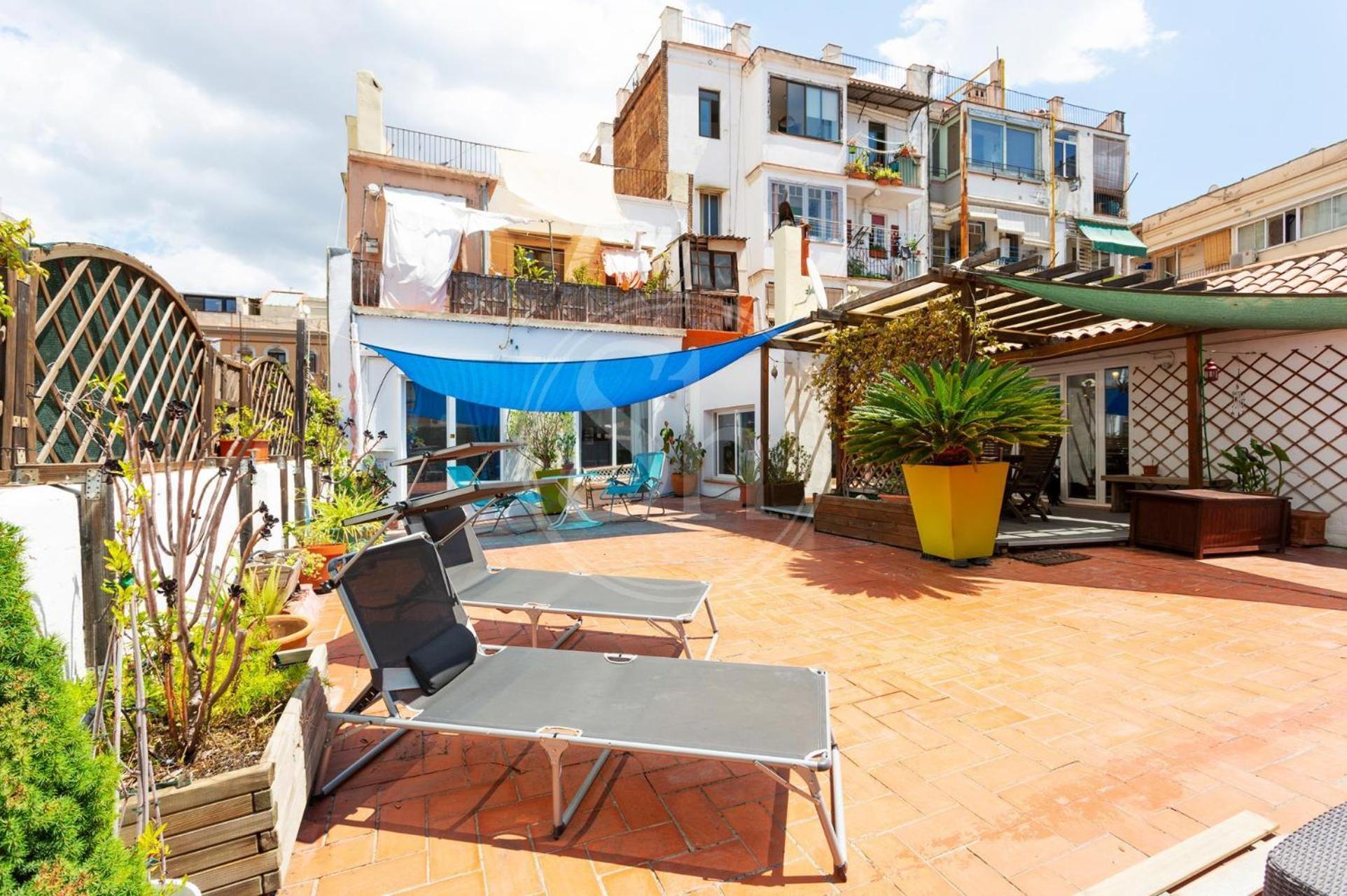 Apartamento Con Terraza En Poble Sec Barcelona