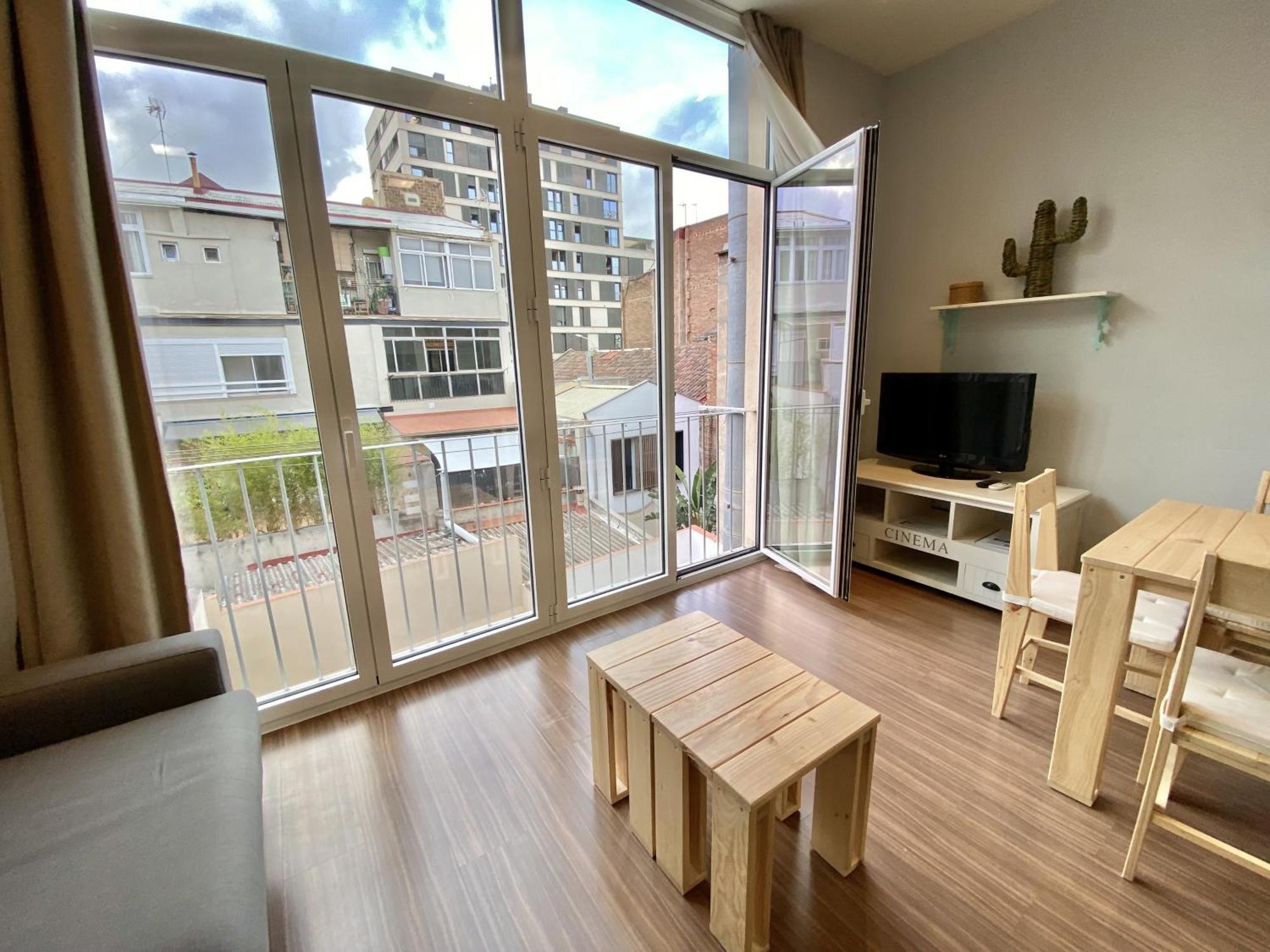 Loft Poblenou Cerca De La Playawifiazotea Apartamento
