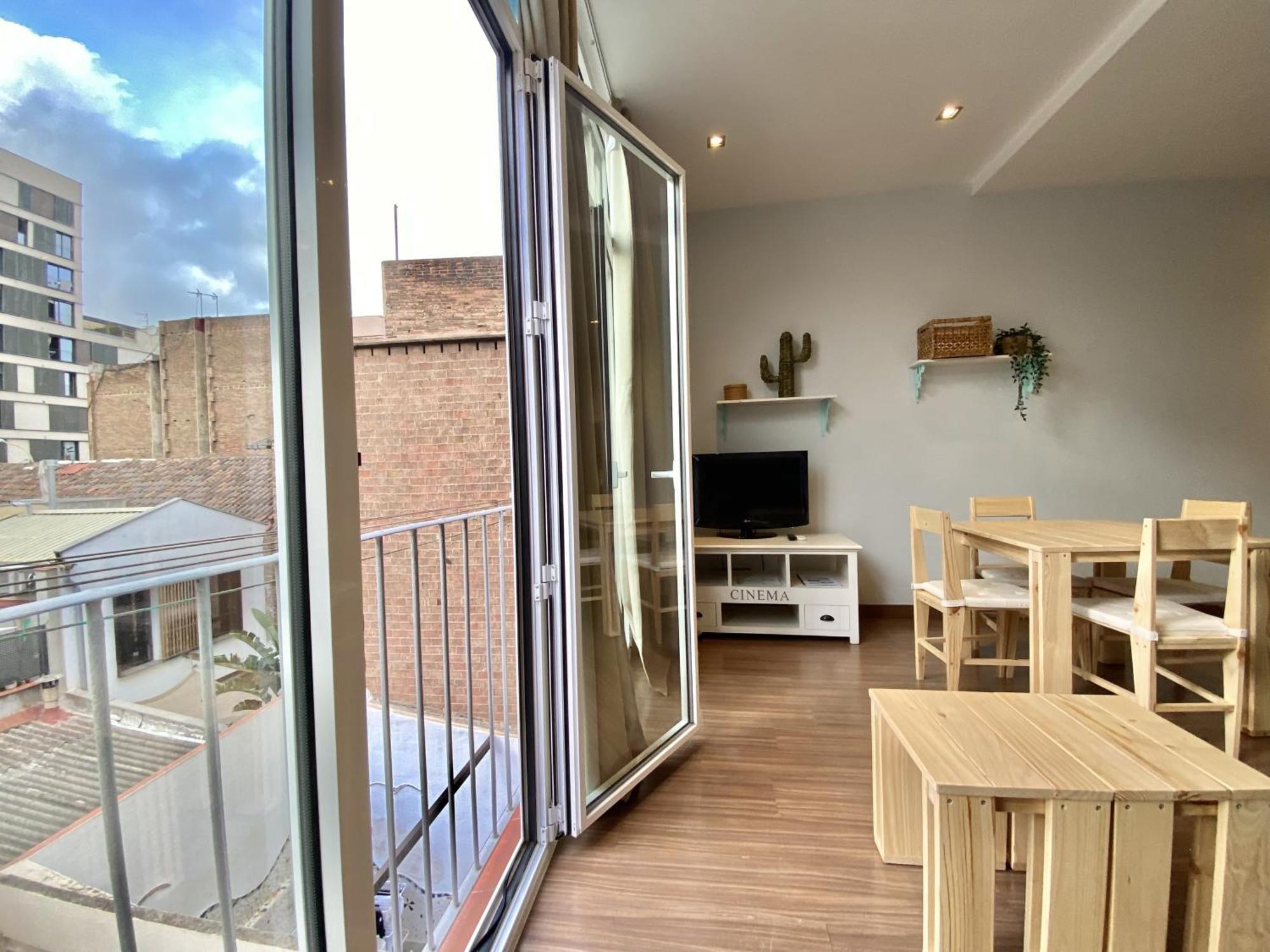 Loft Poblenou Cerca De La Playawifiazotea Apartamento