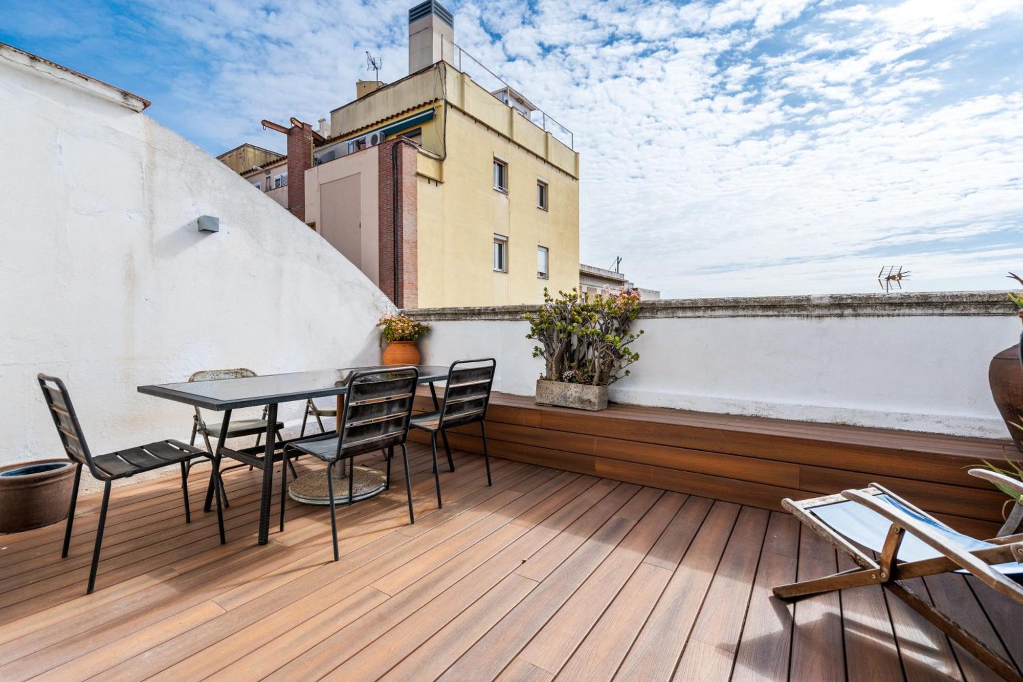 Bliss 1br Haven W Terrace In Gracia Apartamento Barcelona