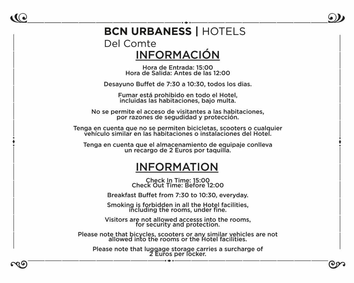 Hotel Bcn Urbaness Del Comte 2*